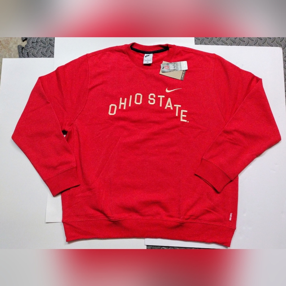 Nike Ohio State buckeyes Crew neck Sweatshirt Men's size M NEW!! 🔥 - Picture 2 of 9
